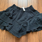 Aerie Black Rock n Ruffle Mini Skirt w/ shorts | NWT | XS Photo 0