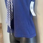 Lauren Ralph Lauren navy cotton knit tank with silk scarf size PP Blue Photo 2
