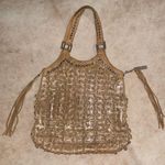 Luxury brand Kippys crystallized swarovski crystals tote shoulder bag metallic Gold Photo 0