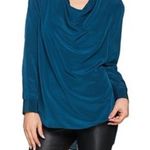 NWOT Lisa Rinna cowl neck collared blouse Size XXS Photo 0