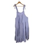 GabyGa Tiered Maxi Linen Dress Womens One Size Purple Cottagecore Festival Beach Photo 6