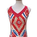 Chico's  Medium Maxi Dress Boho Southwest Ikat long Dress Resortwear Vacation Photo 5