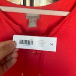 Chico's  Coral Lace-Up Dress Photo 4