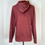 The North Face Hoodie Heathered Burgundy Metallic Logo Women’s Size Medium Photo 3