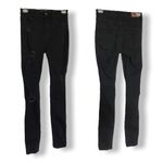 Hollister Womens Black Jeans Sz 0 Long High Rise Super Skinny Distressed Ripped Photo 1