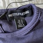 Pretty Little Thing  Women’s Rib Long Sleeve Thumb Hole Jumpsuit in Navy size 10 Photo 2