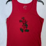 Disneyland Walt World Mickey Mouse Red Tank Top Ladies Women’s Size XL A1 Photo 2