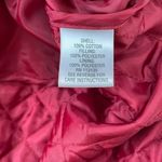 Breckenridge  Womens Quilted Coat Jacket Pumpkin Leaves Red Large Petite Photo 4