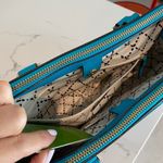 Kate Spade  turquoise blue crossover brand new purse tote bag zipper pockets Photo 9