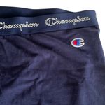 Champion  Biker Shorts 4X Logo Band Navy Blue Stretch Workout Shorts Lounge Mama Photo 3