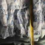 Hunter  & Brown Women's Blue Fleur de Etoile Smocked Empire Mini Dress Size XL Photo 6