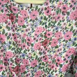 Free The Roses Floral Pink Braided Rope Belt Mini Dress Photo 4