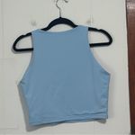 Reoria Light Blue High Neck Crop Tank Top Size L Size L Photo 3