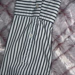 Covington  Women’s Striped‎ Blouse Black and White Classic Design Size MP Photo 12