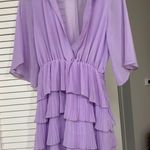 ZARA Lilac Ruffle Dress Photo 0