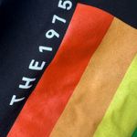 The 1975 Rock Band Concert‎ Tour Black Sweater with Rainbow Design Size M Photo 2