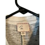 Anthropologie 9-H15 STCL Gray White Short Sleeve Cotton Blend Button Down Jacket Women Sz M Photo 6