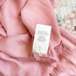 Aritzia Top Womens Sz XSmall Coquette Silk Cupro Button Up Lace Trim Puff Sleeve Photo 6