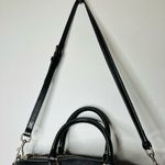 Dooney & Bourke Black Pebble Grain Double Pocket Satchel Zipper Shoulder Handbag Photo 4