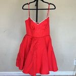 House Of CB  size M Regular Minimoiselle' Holly‎ Red Satin Tulle Mini Dress Photo 8