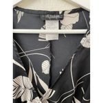 City Triangles Vintage  Black white floral Dress Medium Size‎ 3/4 Made U.S.A Photo 2