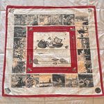 Wathne 🎣 Fly Fishing Silk Scarf Large Red Photo 0