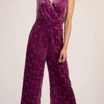 Trina Turk ππ Sauvignon Jumpsuit ~ Burnout Velvet 8 NWT Photo 0