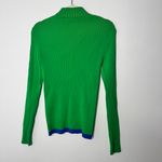 Tory Burch  green and blue stretch sweater Photo 2