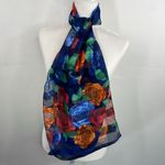Scarf Floral semi sheer delicate boho Photo 1