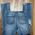 Rock & Republic  Blue Ankle Cropped Jeans Distressed Photo 2