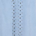 Neiman Marcus Vintage  Carolina Blue Faux Suede Studded Skirt Size Medium M Photo 4