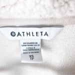 Athleta  Cream Cloud Fleece Quarter Zip Long Sleeves Pockets Sweatshirt Size XS Photo 2