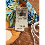 Aerie Buzzed Terry Ruched High Cut Cheeky Bikini Bottom Blue Size L Photo 4