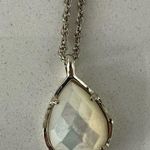 Kendra Scott Kiri Teardrop Pendant Necklace Ivory Mother of Pearl and Gold Photo 0