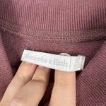 Abercrombie & Fitch  Burgundy Pullover Mock Neck Sweatshirt Fleece Lined XS Cute Photo 1