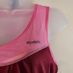 Reebok  Pink Maroon Sleeveless Racerback Tank Top Athletic Small Photo 7