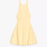 ZARA  mini halter dress butter yellow evening party wedding dress Photo 6