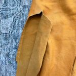 Transit Par Such Leather Jacket for Women Mustard Yellow Unlined Snap Tie Size 4 Photo 6