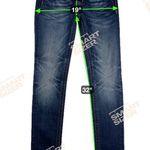 Miss Me Signature Rise Skinny Jeans Dark Wash Gold Cross Pocket JP592652 Size 28 Photo 0