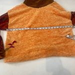 Marcia Bloom Pullover Long Sleeve Boucle Velvet Orange Sweater Cowl Top Sz XL Photo 10