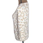Banana Republic Charlene cheetah print white 3/4 sleeve cotton blend sweater M Photo 3
