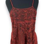 Vintage Step In Style Red & Black Embroidered Dress Size XS Photo 1