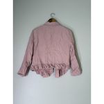 Anthropologie Cartonnier Pink Open Front Blazer Jacket Womens Sz M Tencel Pastel Academia Photo 3