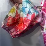 Alexia Admor  cold shoulder peplum pink floral top. Size small. Puff cap sleeves Photo 9