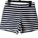 J.Crew High Waist Striped Shorts - Navy and White Photo 0