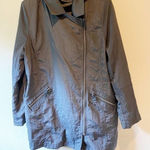 Womens‎ Asymmetrical Zip Up Coat Jacket Collared Long Sleeve Gray Size undefined Photo 0
