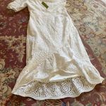 Gianni Bini  white eyelet lace midi dress Photo 4