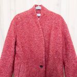 IRO Womens Irina Trench Coat Size 36 US 4 Red Wool Alpaca Longline Chic Parisian Photo 4