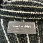 Wooden Ships  Soft Loose Knit Acrylic Mohair Wool Open Front Cardigan Sweater M Photo 1