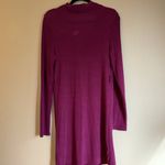 YA Los Angeles NEW!  Size LARGE Plum Purple Long Sleeve Cowl Neck Knit Dress Photo 7
